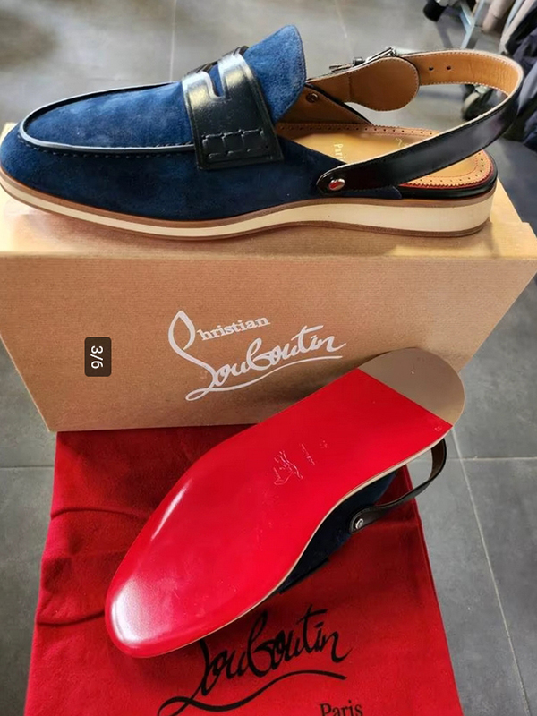 Cristian Louboutin loafer/slipperBlauw